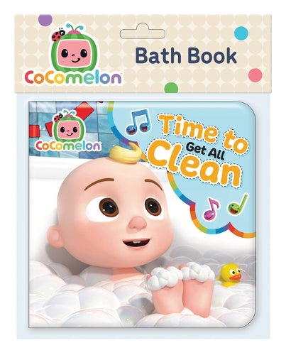 Cocomelon Bath Book Time to Get All Clean