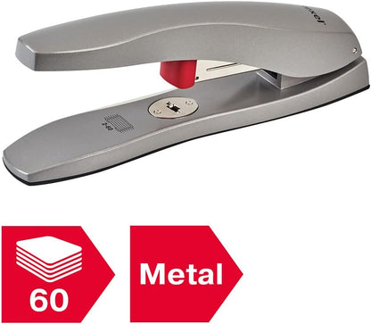 Rexel Odyssey Heavy Duty Stapler, 60 Sheet Capacity, Includes Odyssey Staples, Metal Body, Silver, 2100048