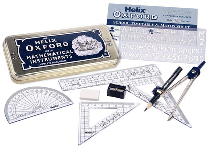 Helix Oxford Maths Set with Storage