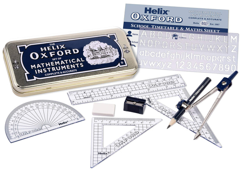 Helix Oxford Maths Set with Storage