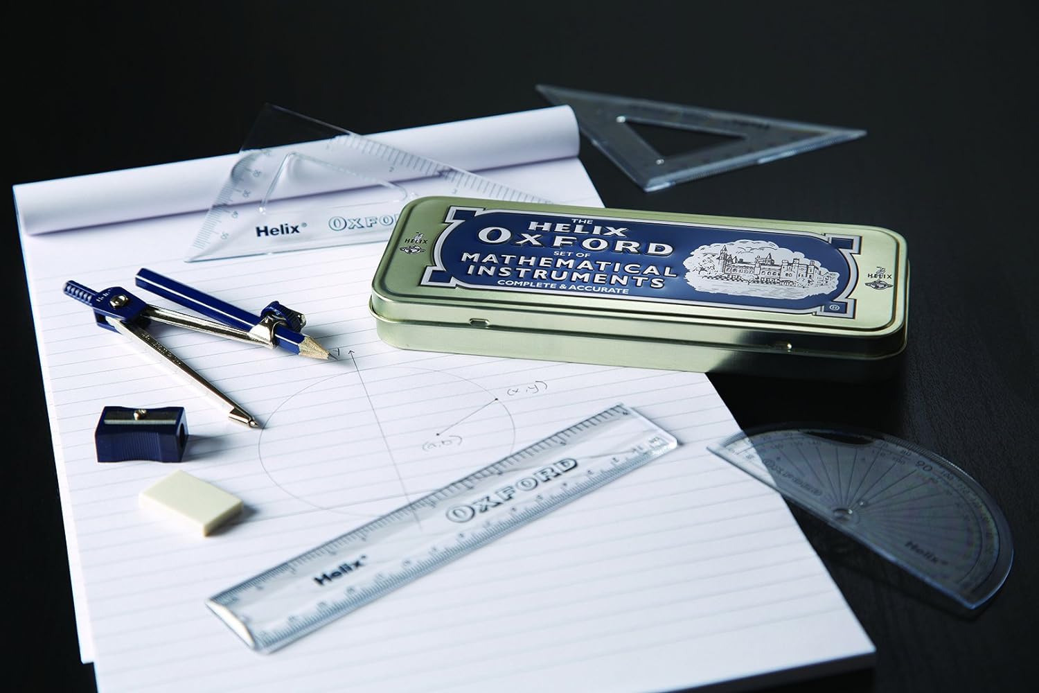 Helix Oxford Maths Set with Storage