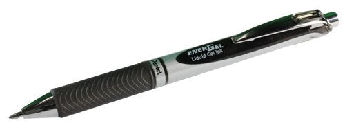 Pentel Energel XM Retractable Gel Pen with 0.7 mm Tip, 0.35 mm Line Width - Black, Pack of 12