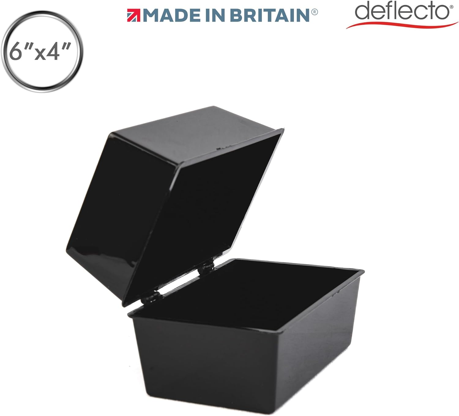 Deflecto Value Size 6 x 4 Index Card Box