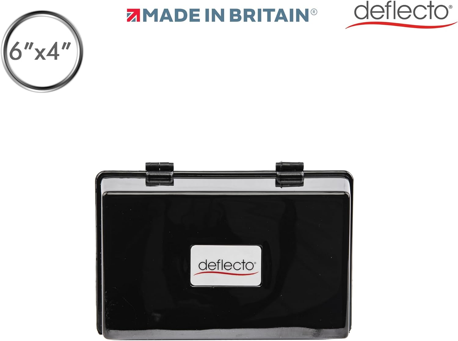 Deflecto Value Size 6 x 4 Index Card Box