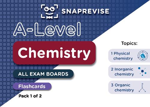 SnapRevise A-Level Chemistry Flashcards Pack 1