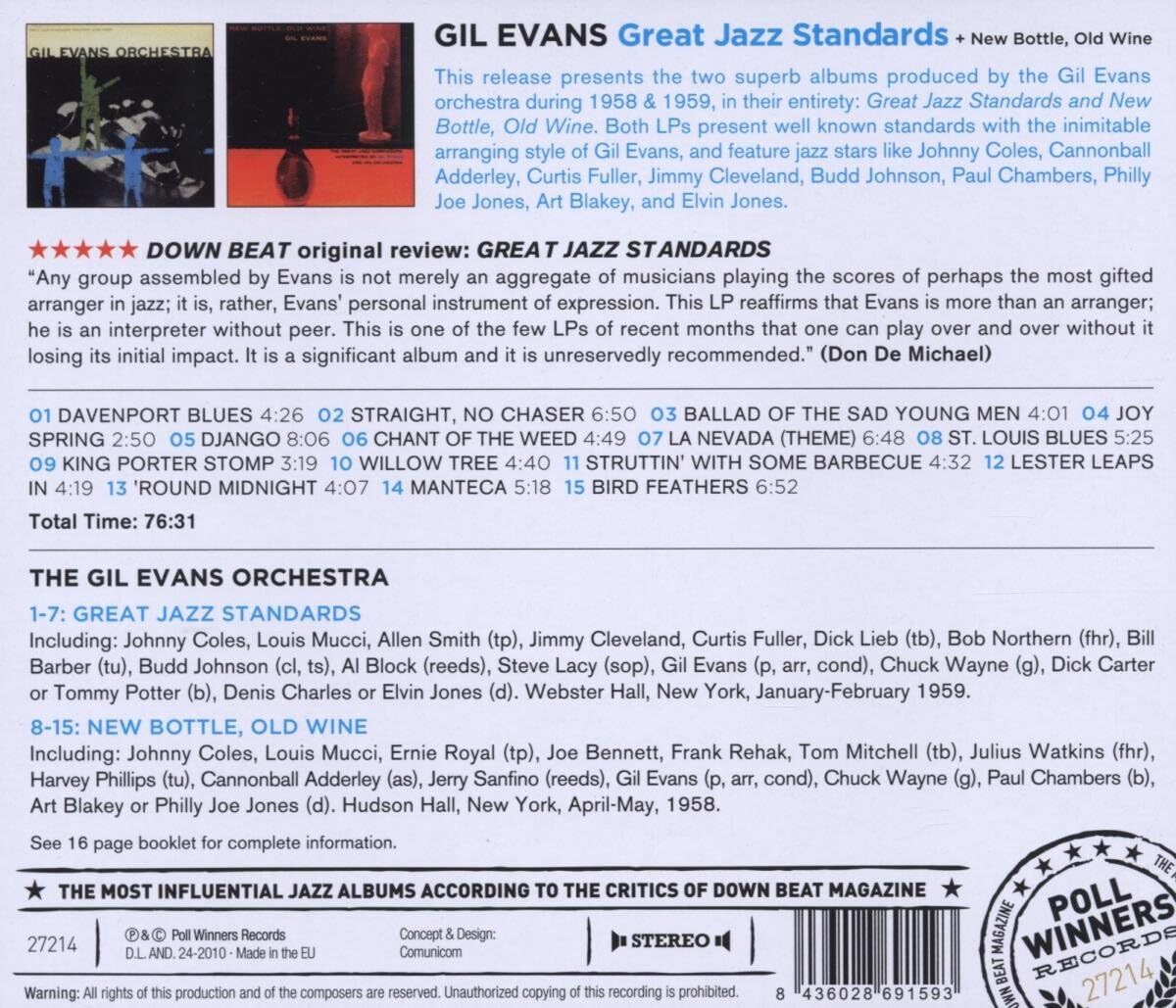 Great Jazz Standards + New Bottle, Old Wine