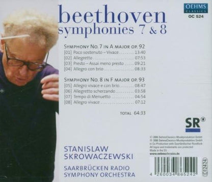 Symphonies Nos. 7 and 8 (Skrowaczewski, Saarbrucken Rso)