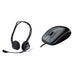 Logitech 960 Wired Headset, Stereo Headphones with Noise-Cancelling Microphone, USB, Lightweight, In-Line Controls, PC/Mac/Laptop - Black , Pack of 1