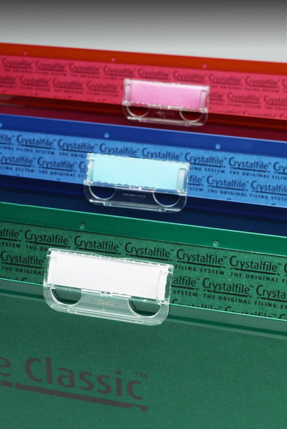 Rexel Crystal Tabs for Crystalfile Classic & Extra Suspension Files, Clear, Pack of 50, 78020