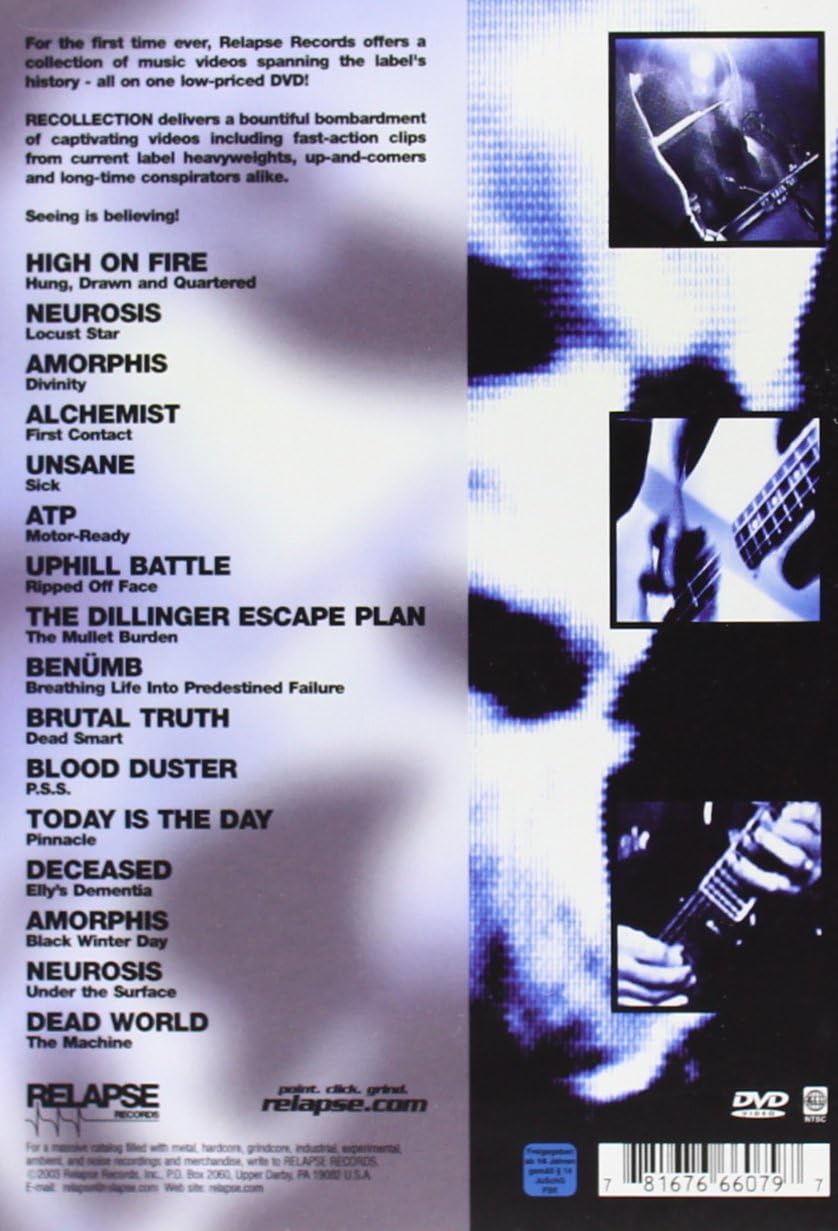 RECOLLECTION; A RELAPSE VIDEO COLLECTION