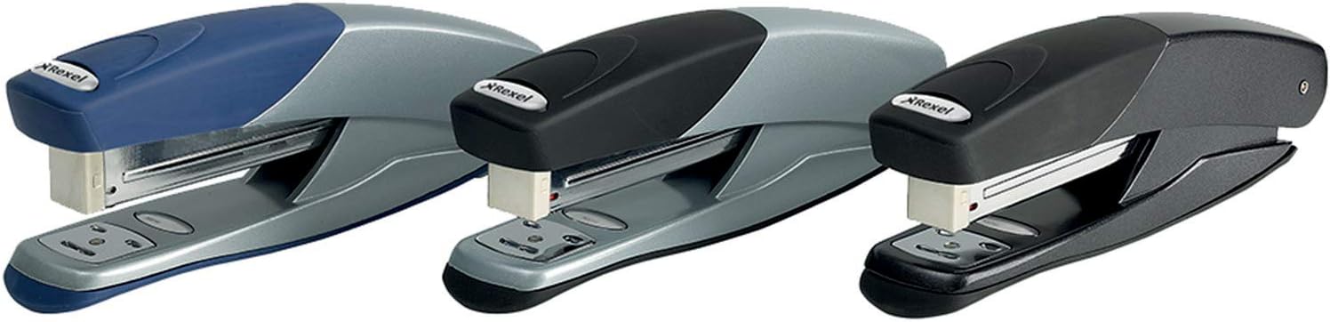 Rexel Torador Full Strip Stapler, 25 Sheet Capacity, Uses 24/6/ and 26/6 Staples, Metal Body, Silver/Black, 2101202