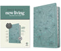 NLT Large Print Thinline Reference Bible, Filament Enabled Edition (Red Letter, Leatherlike, Floral/Teal, Indexed)