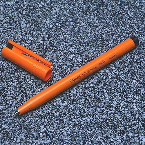 Pentel S570-D Ultra Fine Pen, 0.6 mm - Green, Pack of 12