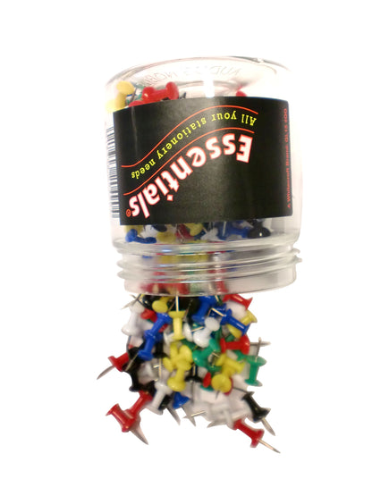 Whitecroft Essentials Value Push Pin - Assorted Colour (Pack of 200
