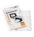 Durable Click-Fold convex name badge inserts, 3.56 x 2.125 Inches, White, 200 per Pack (1455-02