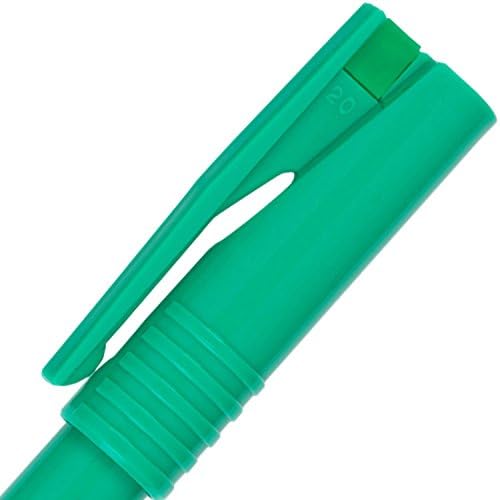 Pentel R50 Bolígrafo Verde Barril Base de Agua 0.8mm Punta 0.4mm Line Azul Ref R50-C