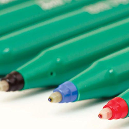 Pentel R50 Bolígrafo Verde Barril Base de Agua 0.8mm Punta 0.4mm Line Azul Ref R50-C