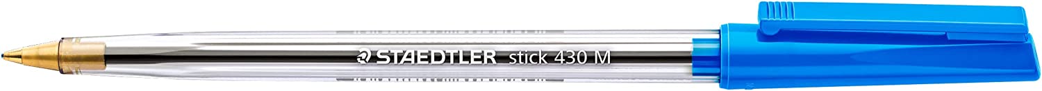 Staedtler Stick 430 M-3 Ballpoint Pen Medium - Blue (Box of 10