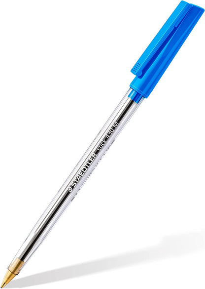 Staedtler Stick 430 M-3 Ballpoint Pen Medium - Blue (Box of 10