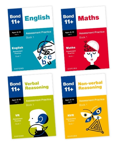 Bond 11+ Assessment Practice Papers Bundle for Age 9-10: English, Maths, Non-verbal Reasoning, Verbal Reasoning: Ready for the 2026 exam for GL Assessment & other 11 plus exams