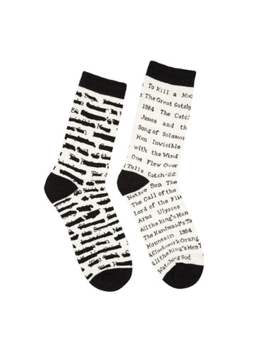 Banned Books Socks Large