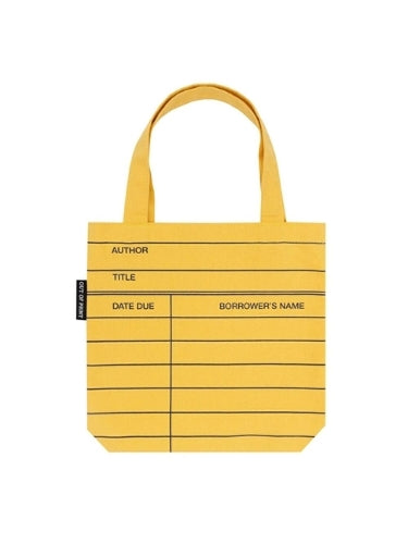 Library Card Yellow Mini Tote Bag