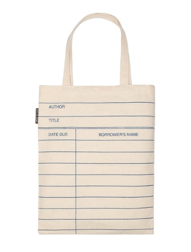 Library Card (Natural) Tote Bag