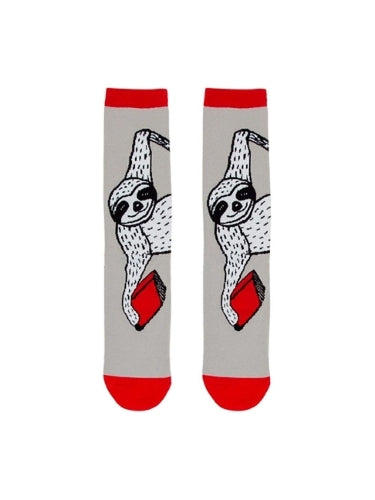 Book Sloth Socks Small