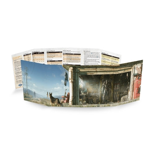 Modiphius Entertainment: Fallout: The Roleplaying Game - GM Screen + Booklet + Flysheet - RPG Accessories, Includes Tables Rules & Guides