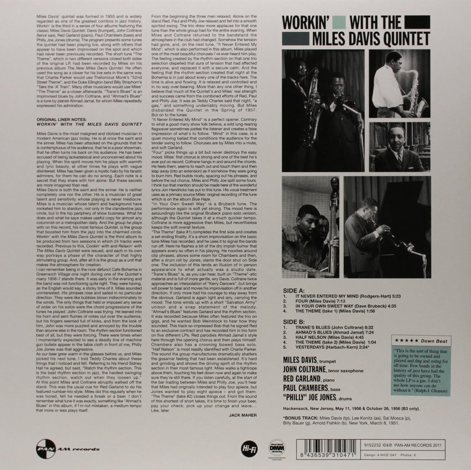 Workin' With the Miles Davis Quintet