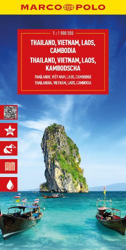 Thailand, Vietnam, Laos, Cambodia Marco Polo Map