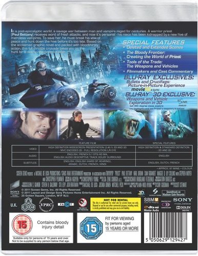 Priest Blu-ray 3D