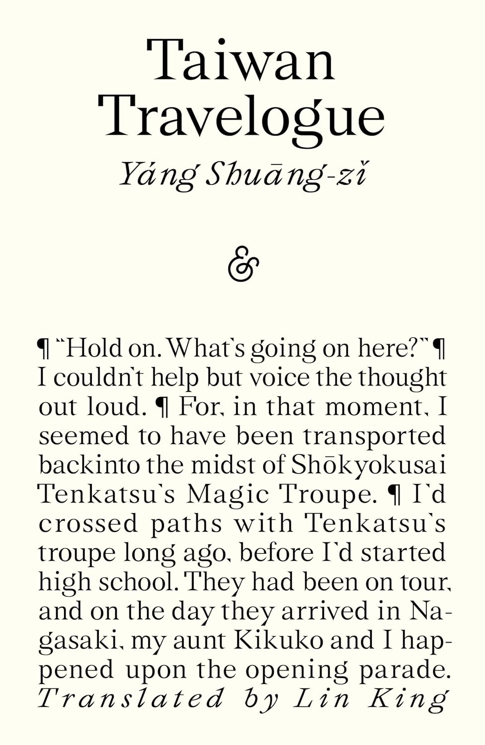 Taiwan Travelogue: Winner of the 2026 International Booker Prize