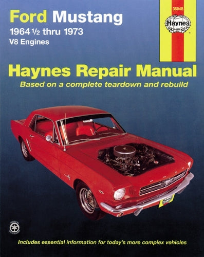 Ford Mustang, Mach 1, GT, Shelby, & Boss V-8 (1964-1973) Haynes Repair Manual (USA)