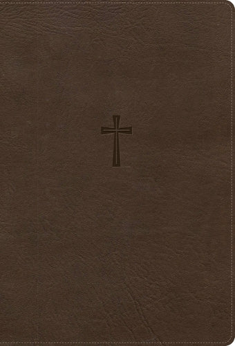 CSB Super Giant Print Reference Bible, Optimal Type, Digital Study Edition, Brown Leathertouch