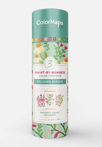 ColorMaps Paint-by-Number Relaxing Garden