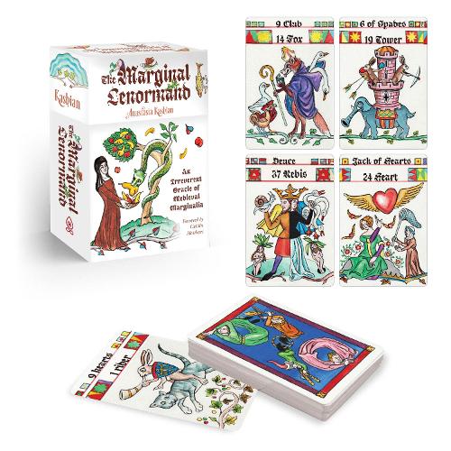 The Marginal Lenormand: An Irreverent Oracle of Medieval Marginalia (Lenormand Box Set with 37 Cards and Guide Book