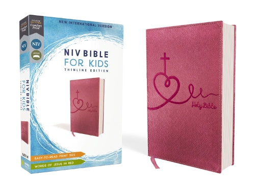 NIV, Bible for Kids, Leathersoft, Pink, Red Letter, Comfort Print