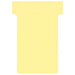 Nobo T-Card Planning Cards, Yellow, Size 2, Pack Of 100 Planning Card Re-Fills, Office Wall Planner System, 2002004