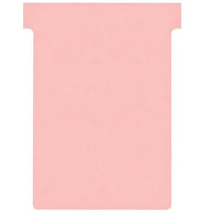 Nobo T-Card Planning Cards, Pink, Size 3, Pack Of 100 Planning Card Re-Fills, Office Wall Planner System, 2003008