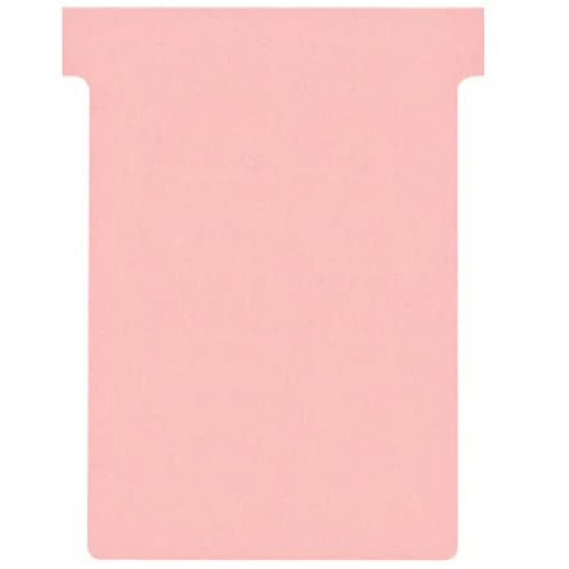 Nobo T-Card Planning Cards, Pink, Size 3, Pack Of 100 Planning Card Re-Fills, Office Wall Planner System, 2003008