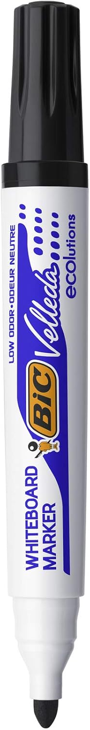 Bic TS-140038 Velleda 1701 Dry Wipe Bullet Tip Whiteboard Marker Pen, Pack of 4
