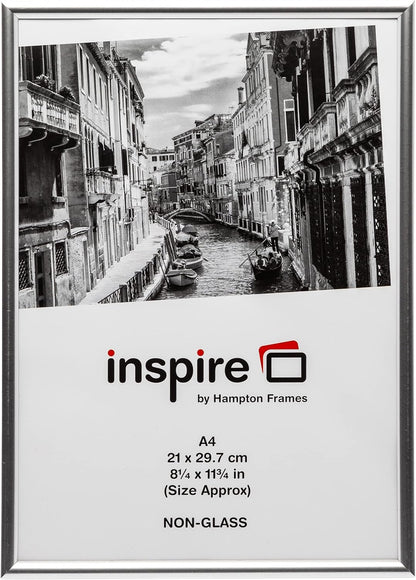 A4 Certificate Frame Plastic Silver A4MARSIL-NG