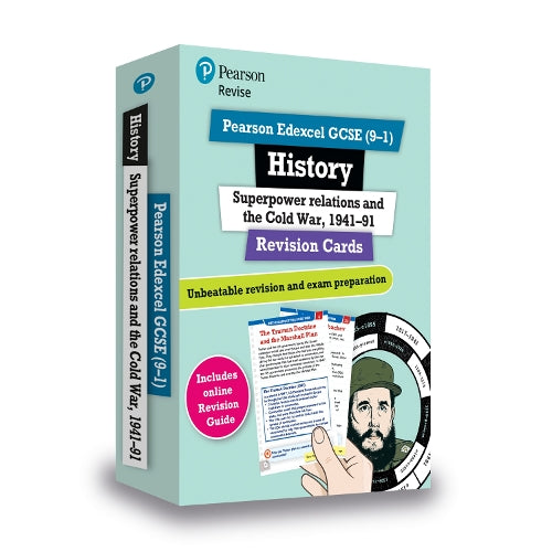 Pearson REVISE Edexcel GCSE History Superpower Relations and the Cold War Revision Cards incl. online revision - for 2026, 2027 exams