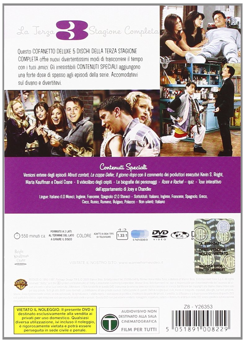 Friends - Stagione 03 (5 Dvd