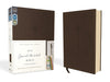 NIV, Journal the Word Bible (Perfect for Note-Taking), Leathersoft, Brown, Red Letter, Comfort Print
