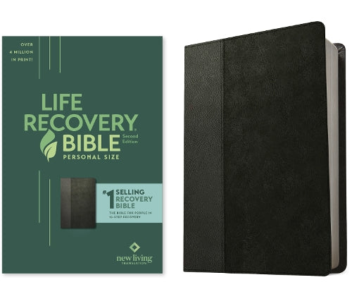 NLT Life Recovery Bible, Second Edition Personal Size, Black