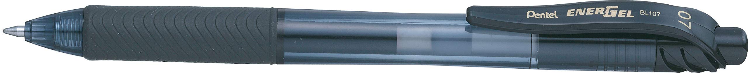 Pentel EnerGel-X Retractable Pen, 0.7 mm Tip - Black, Pack of 12