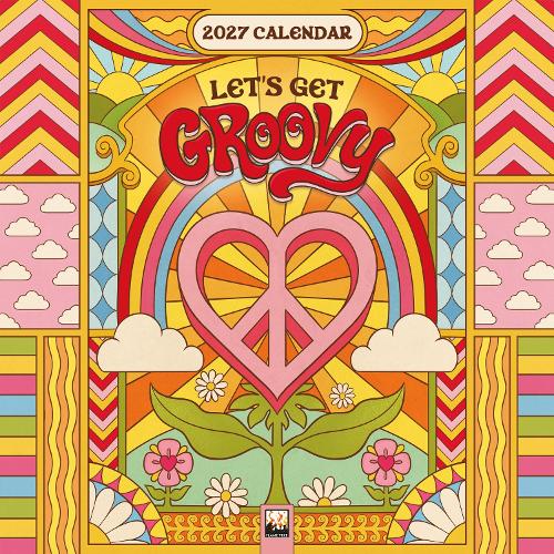 Dreamadelic: Let's Get Groovy Mini Wall calendar 2027 (Art Calendar)