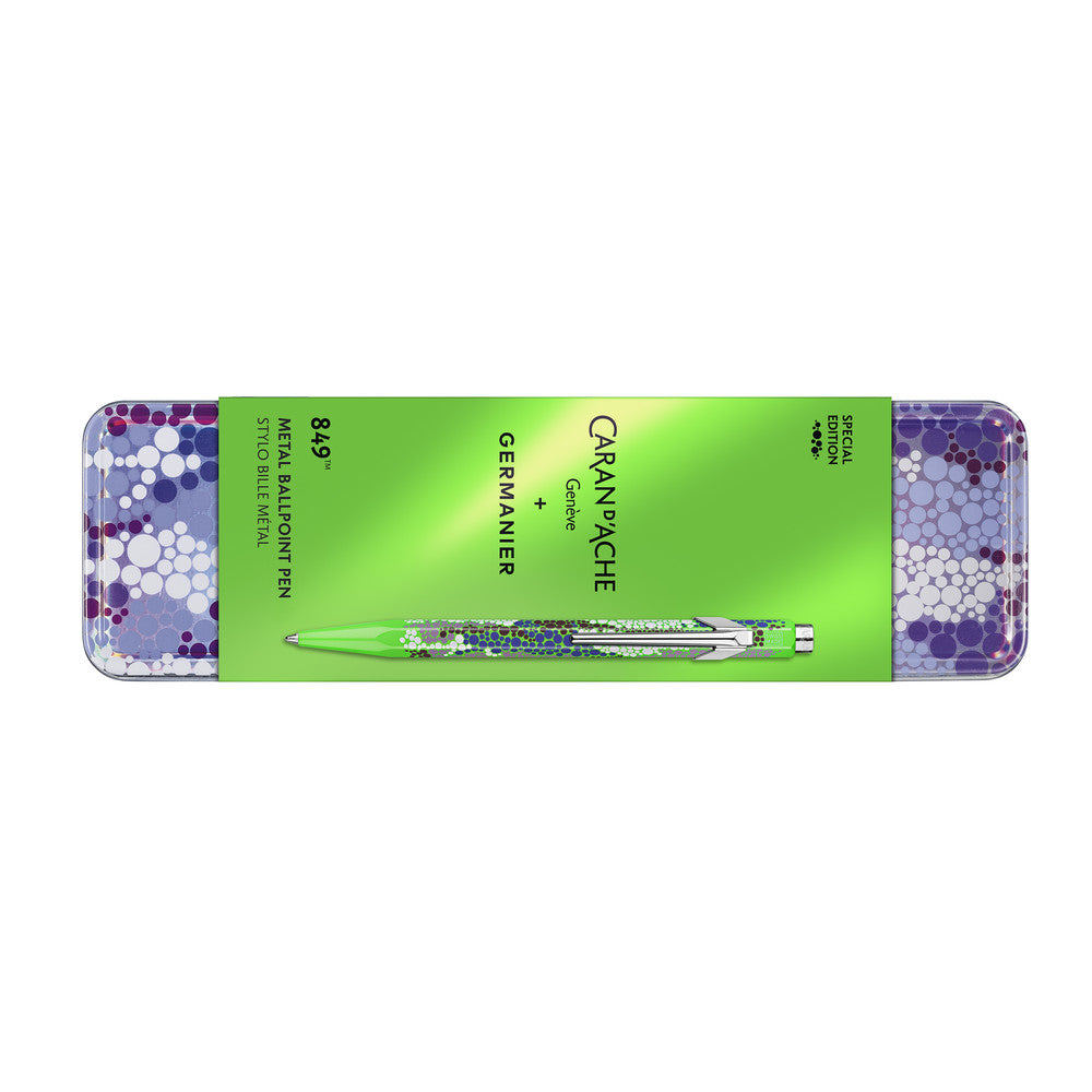 Caran D`Ache Ballpoint Pen 849 Germanier Green Fluo In Metal Box